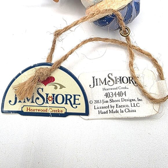 Jim Shore Snowman Holding Christmas Nativity Ornament 4034404 Retired No Box - Picture 6 of 10